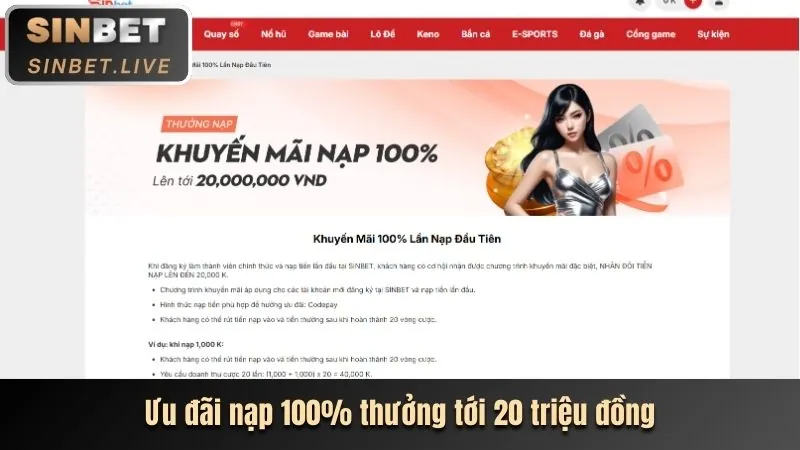 Thưởng chào mừng cho thành viên mới 23wim